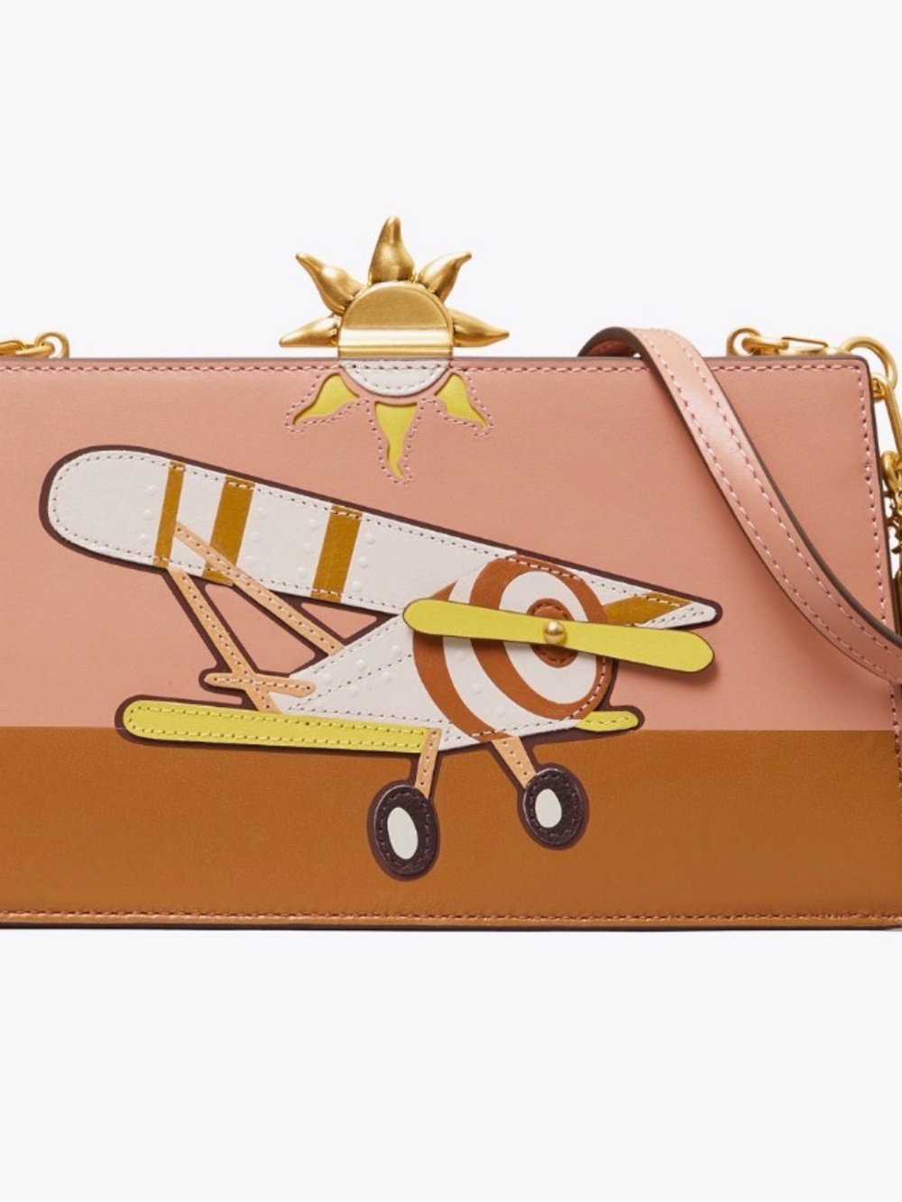 Tory Burch Airplane Applique Crossbody Bag New